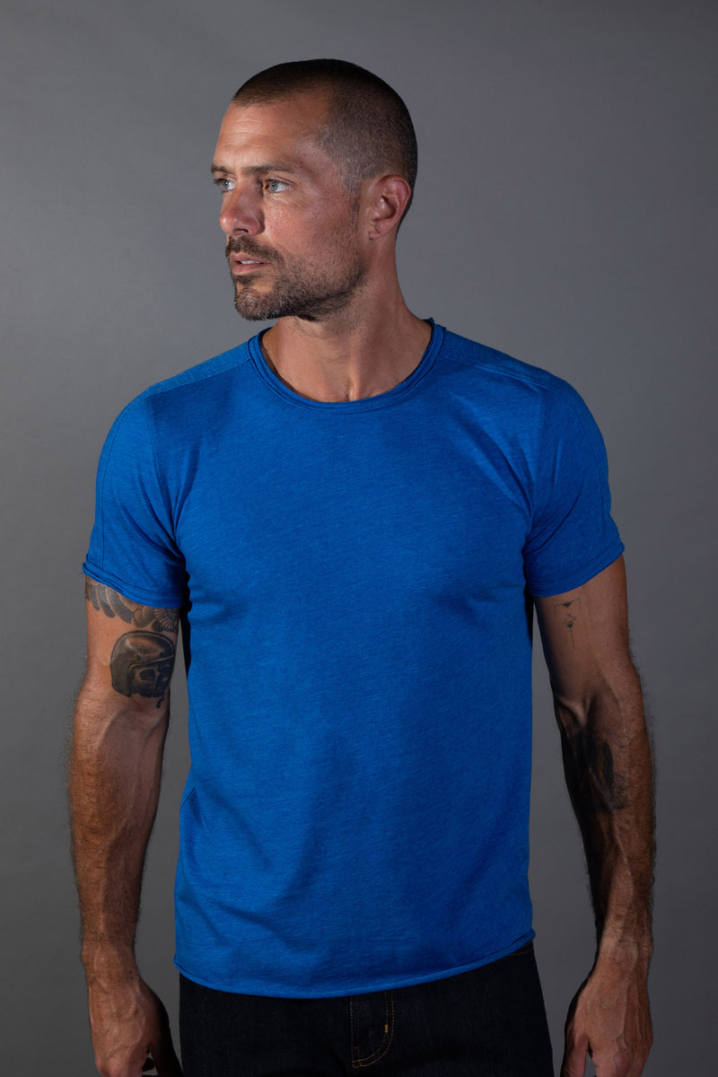 Men's Tri-Blend Patch Sleeve Tee