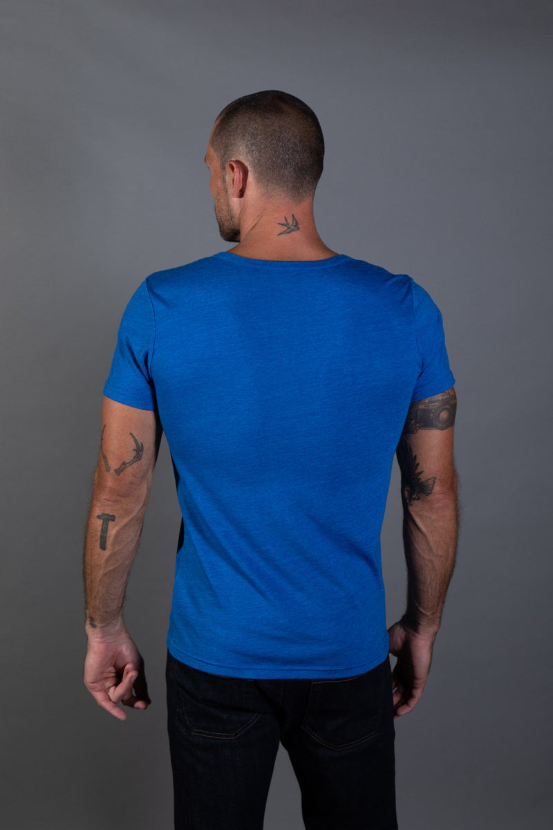 Men's Tri-Blend Patch Sleeve Tee