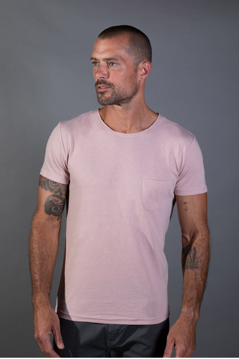 Men's Jersey Crew Neck Pocket Sailor Tee