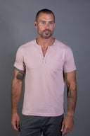 Men's Jersey Raw Neck Curved Pocket Tee - view 13