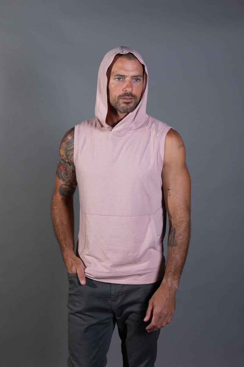 Men's Sleeveless Tri-Blend Hoodie