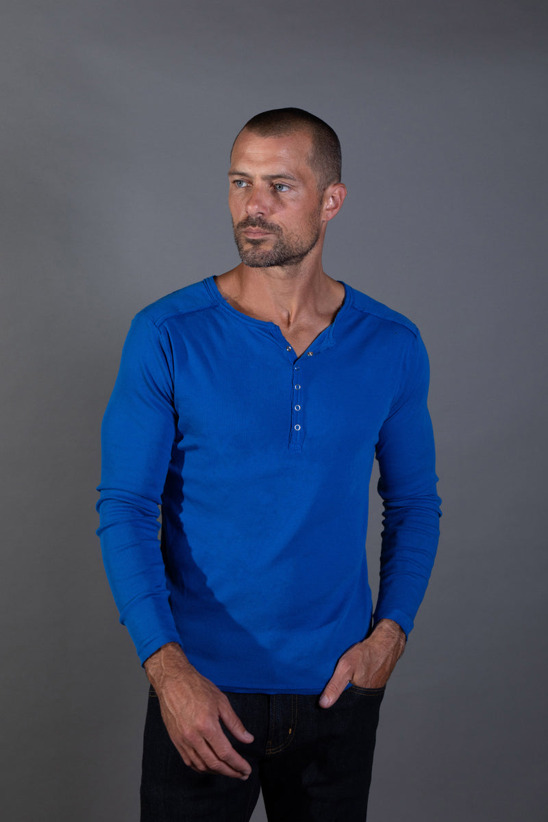 Men's Long Sleeve Henley