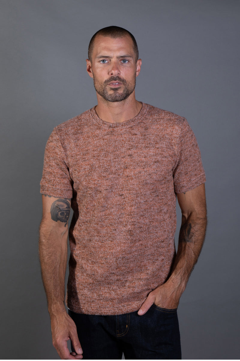 Men's Soft Knit Melange Short Sleeve Crew Tee