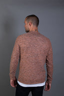 Men's Soft Knit Melange Wide Neck Pullover Sweater - view 28