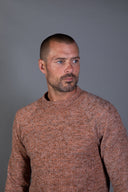 Men's Soft Knit Melange Wide Neck Pullover Sweater - view 27