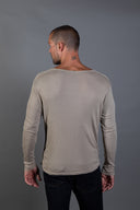Men's Long Sleeve Henley — Mika Jaymes (view 13)