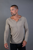 Men's Long Sleeve Henley — Mika Jaymes (view 11)