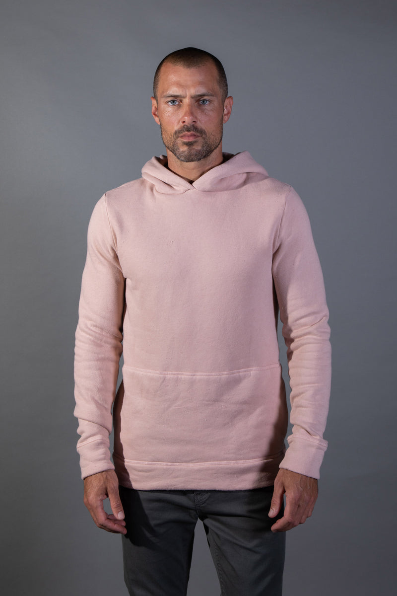 Men's French Terry Pullover Hoodie — Dust Rose