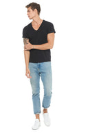 Men's Heavy Cotton V-Neck Tee - view 3
