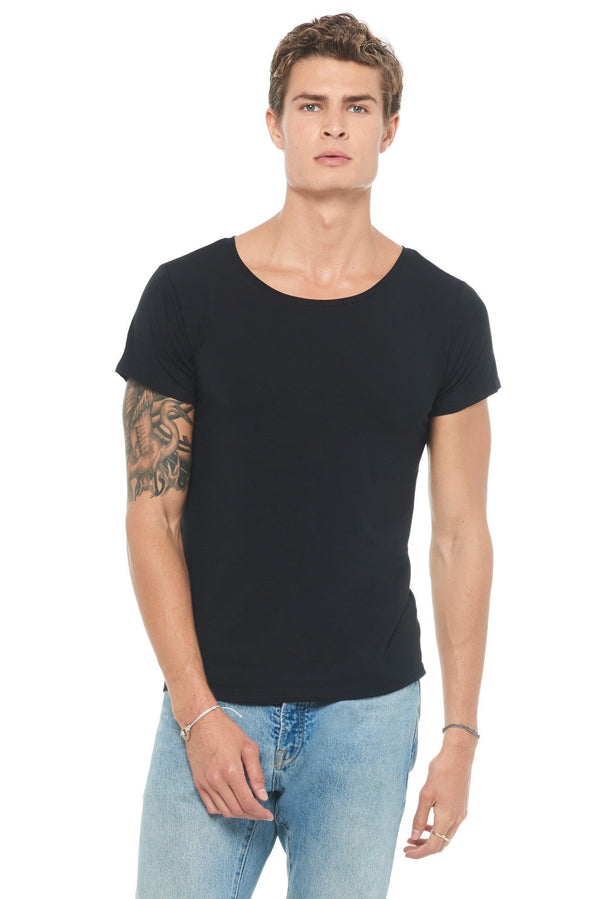 Men's Modal Wide Neck Tee