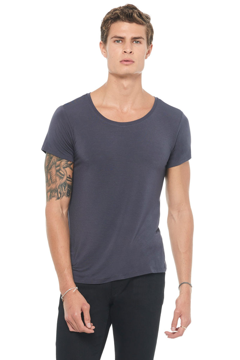 Men's Modal Wide Neck Tee