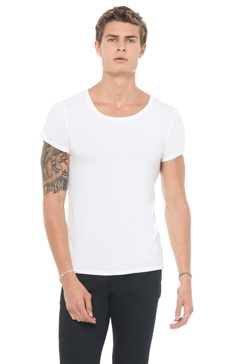 Men's Modal Wide Neck Tee