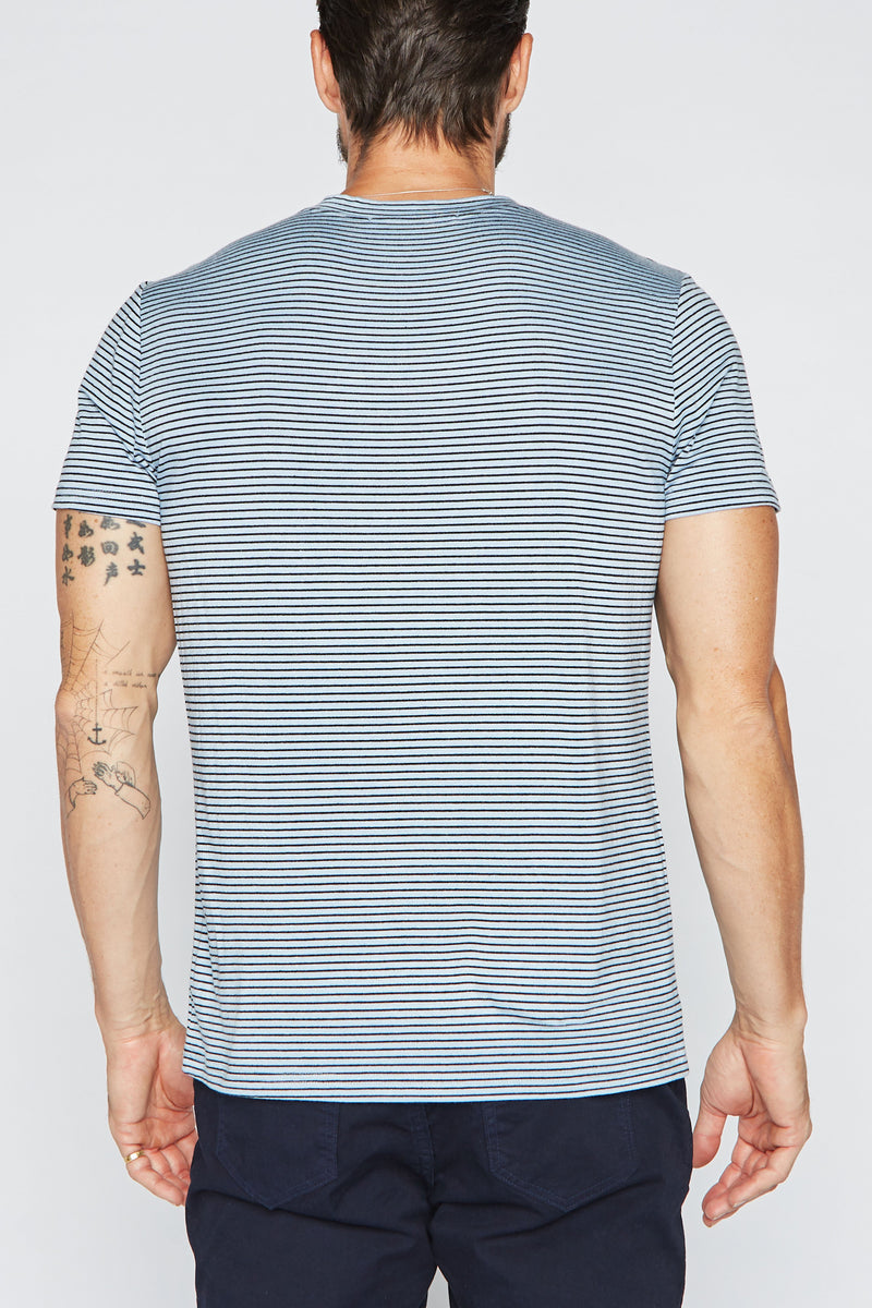 Men's V-Pocket Stripe Tee