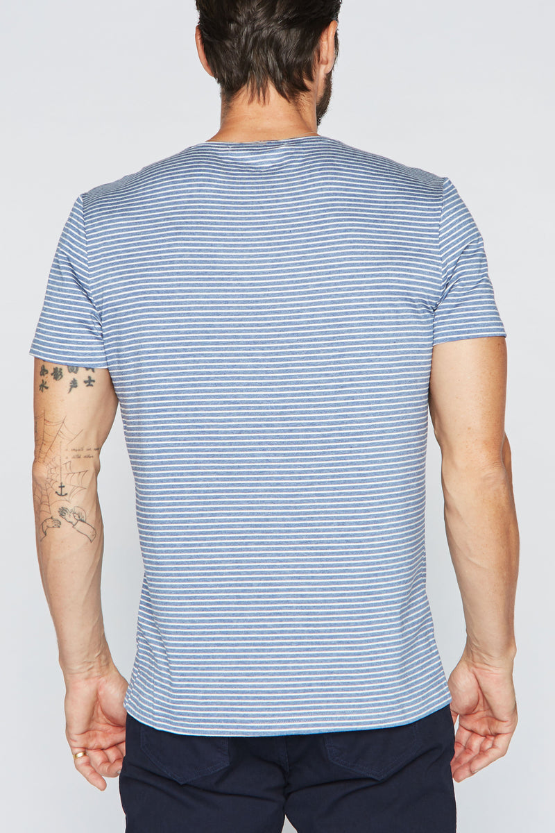 Men's Crew Neck Stripe Tee