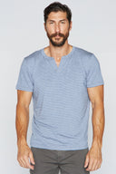 Men's Cross V-Neck Stripe Tee - view 13