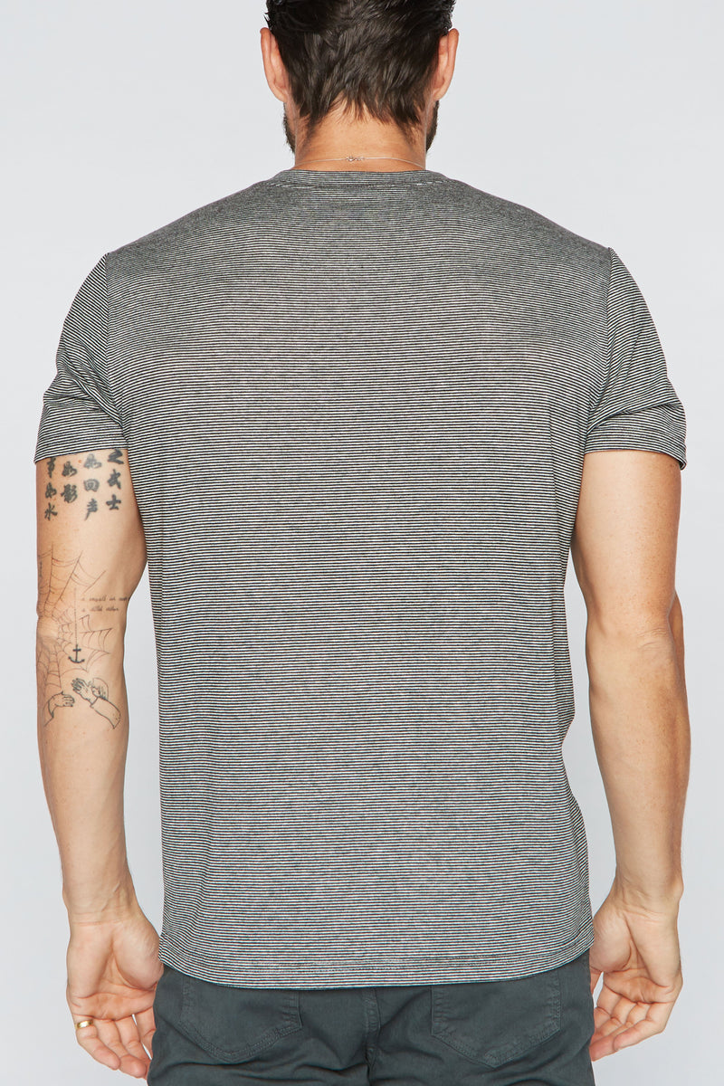 Men's V-Pocket Stripe Tee