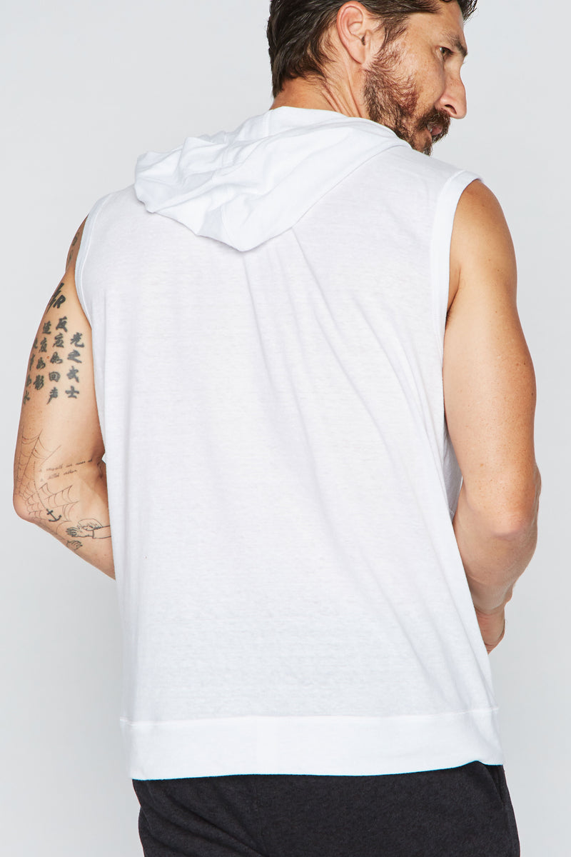 Men's Sleeveless Tri-Blend Hoodie