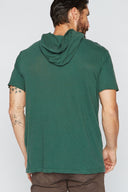 Men's Linen Blend Short Sleeve Hoodie - view 7