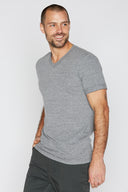 Men's Tri-Blend Stitch Sleeve V-Neck Tee - view 16