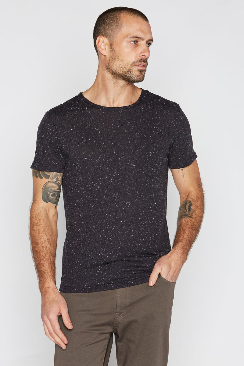 Men's Pocket Sailor Tee - Multi-Dot Black & White — Default