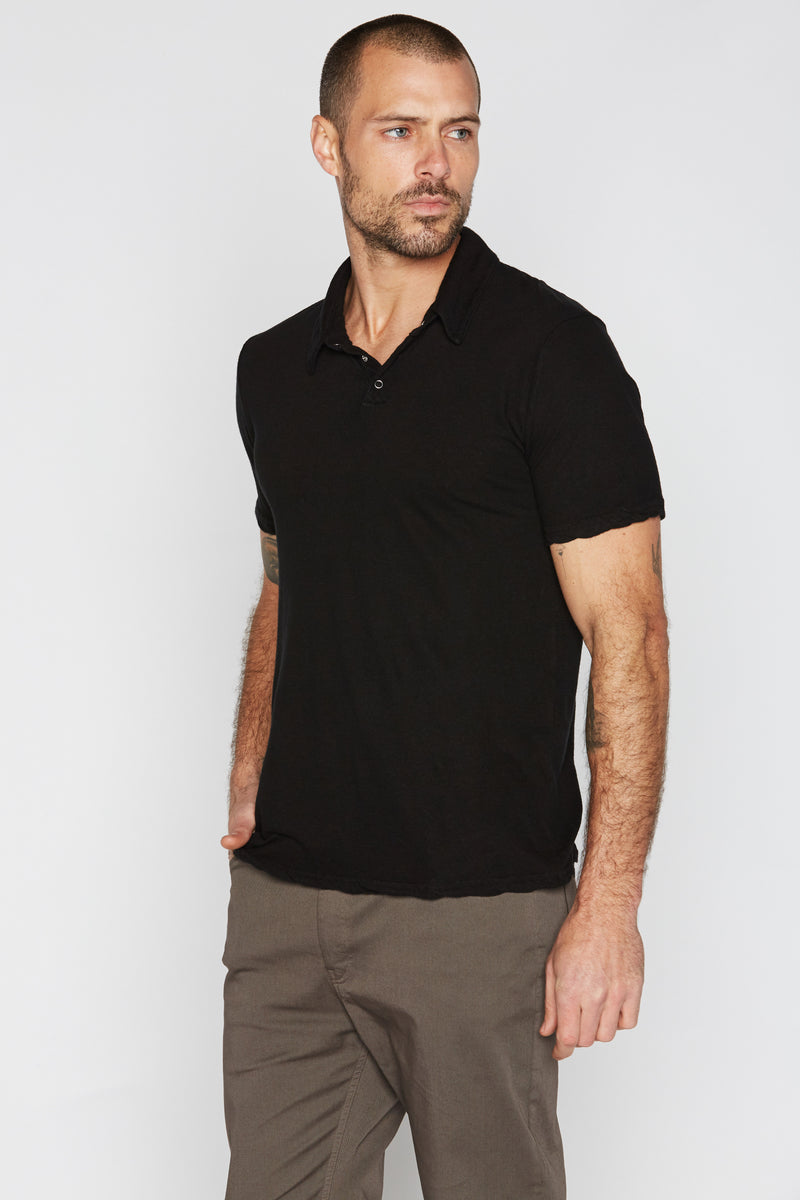 Men's Cotton Linen Polo Shirt