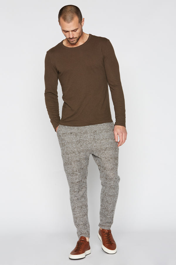 Men's Soft Knit Melange Jogger Pant