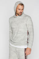 Men's Soft Knit Melange Side Stripe Hoodie - view 6