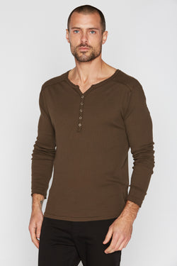 Men's Long Sleeve Henley