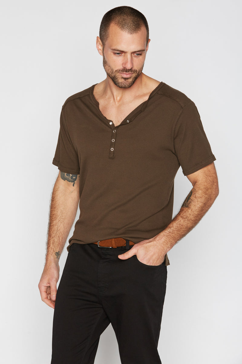 Men's Henley Short Sleeve