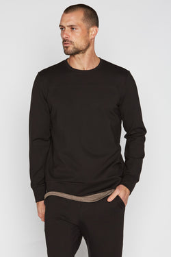 Men's Performance Ponte Top Stitch Crew Neck Sweatshirt