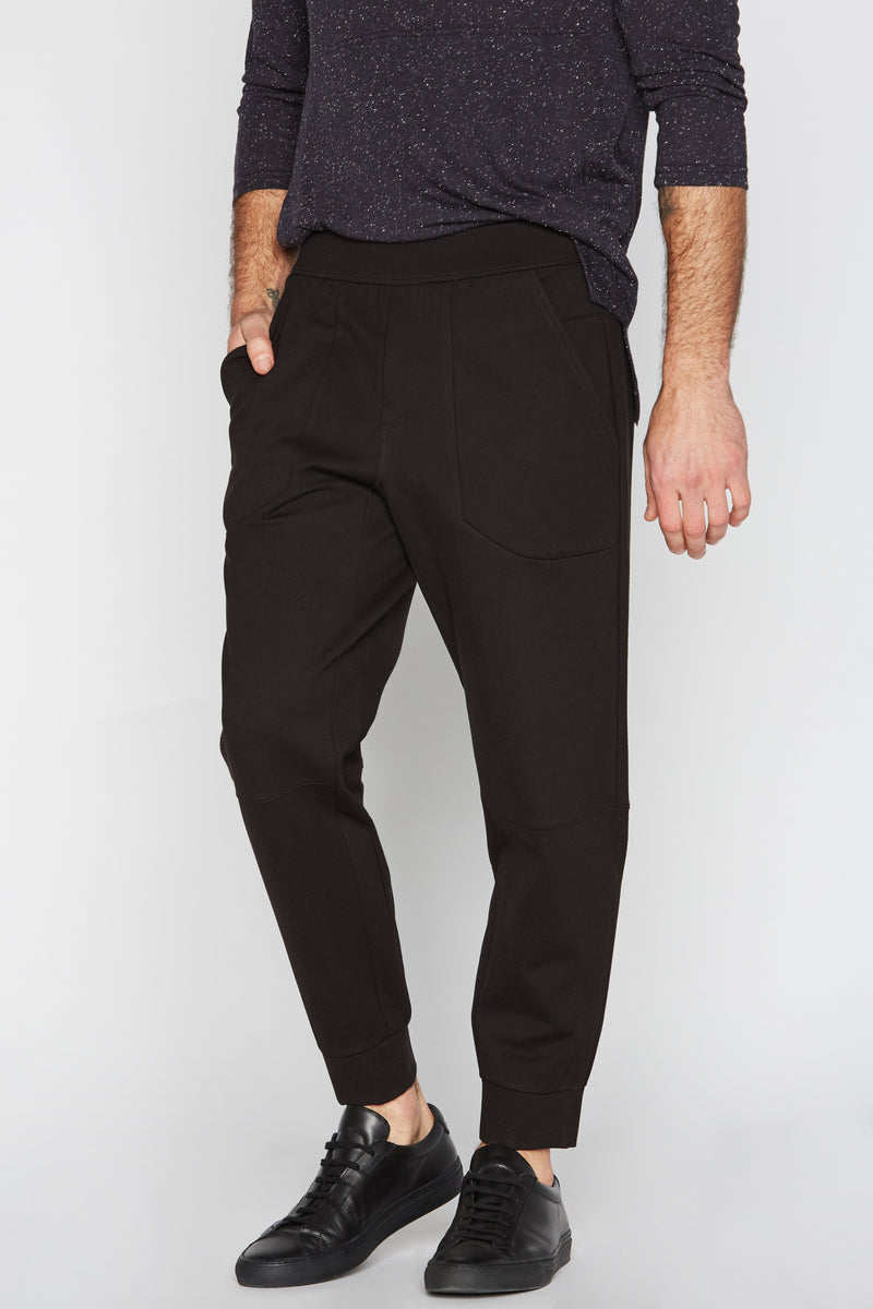 Men's Performance Ponte Jogger — Black