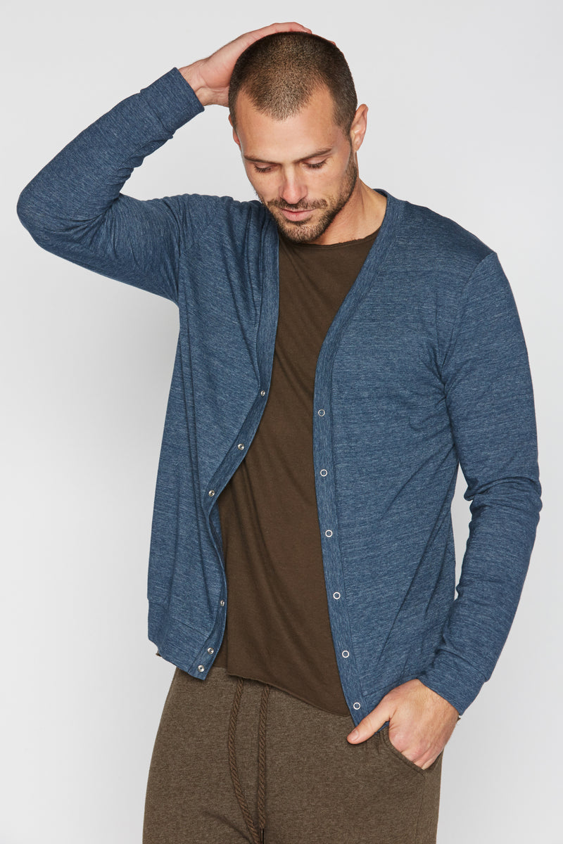 Men's Tri-Blend Cardigan Sweater