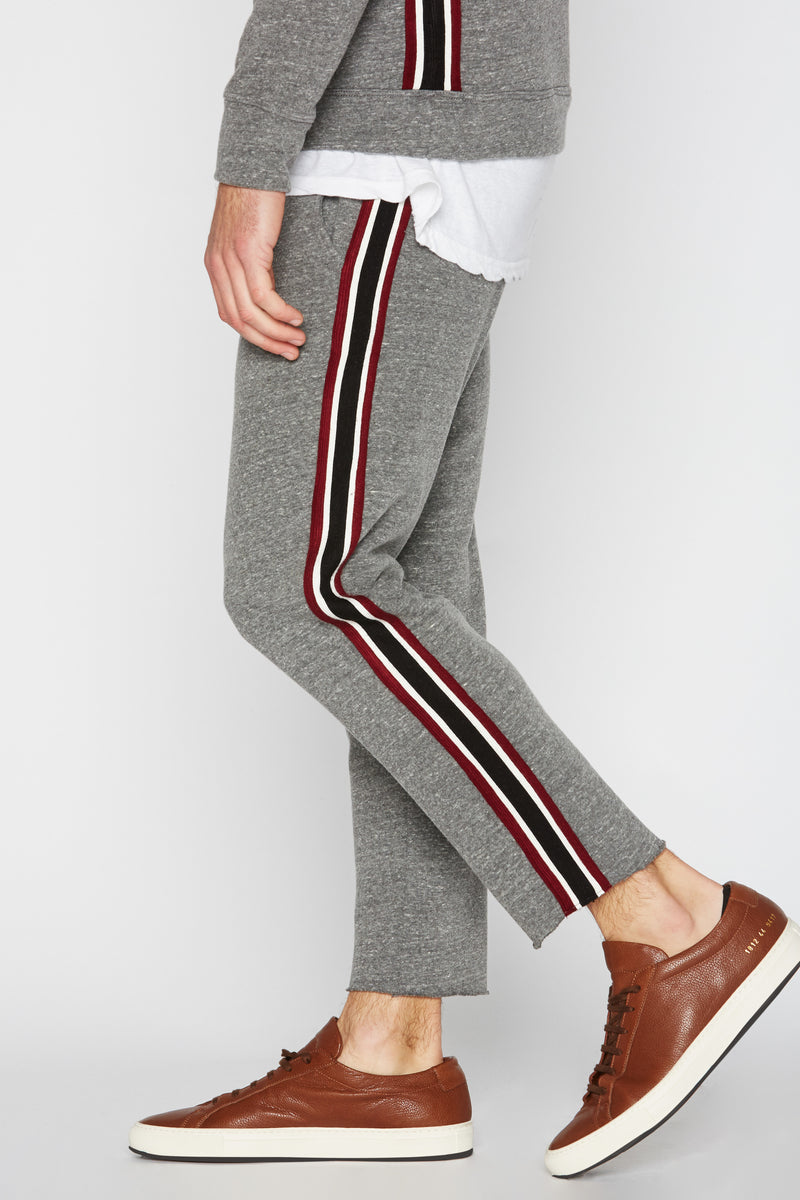 Men's French Terry Stripe Side Cut Off Pant — Default