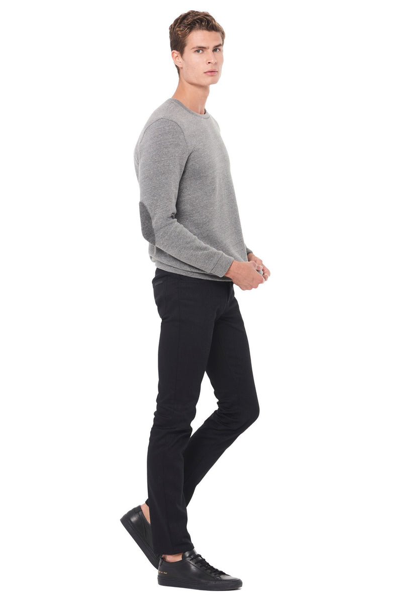 Men's French Terry Patch Sleeve Sweatshirt