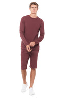 Men's French Terry Patch Sleeve Sweatshirt - view 9