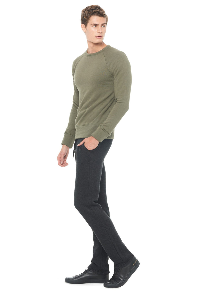 Men's French Terry Relaxed Fit Crew Neck Sweatshirt