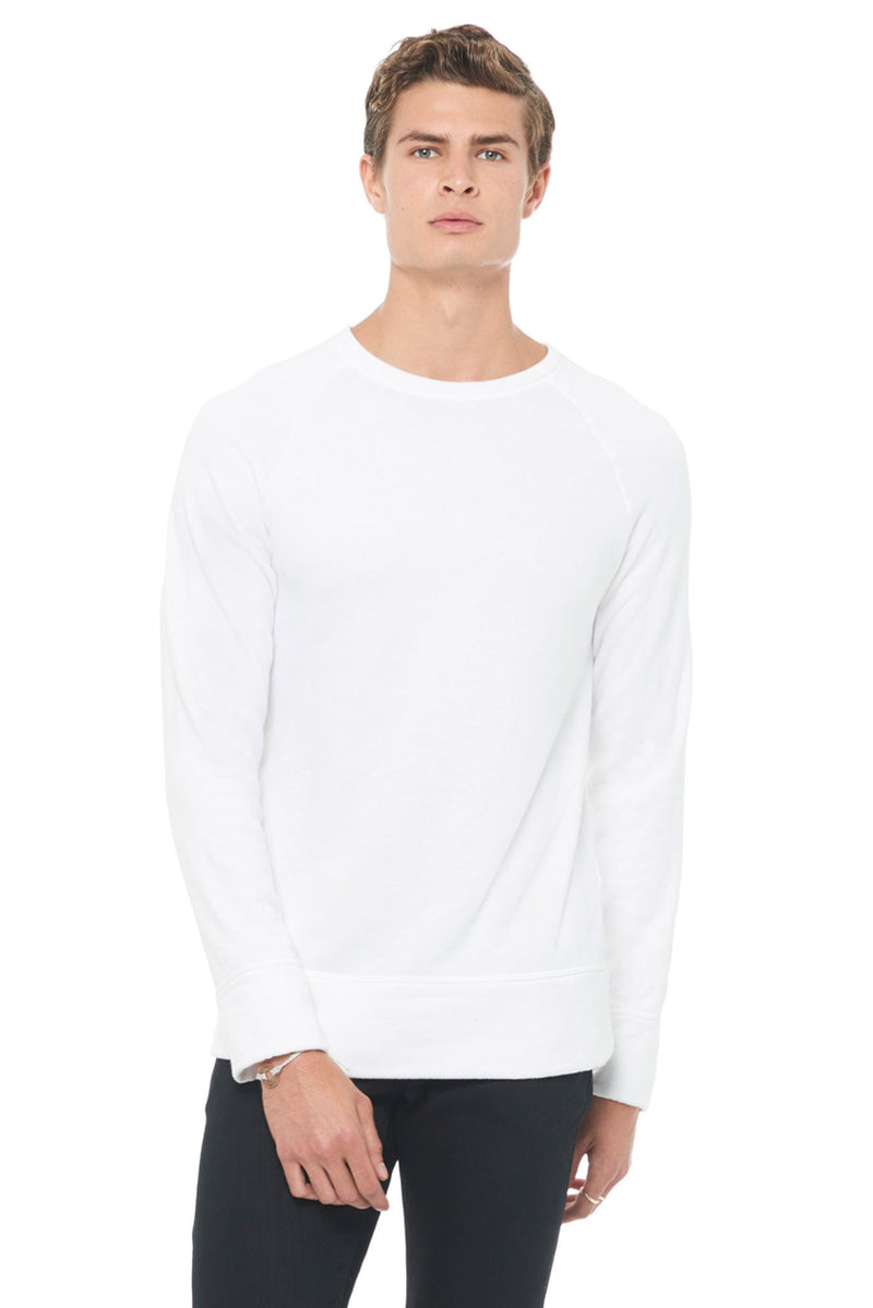 Men's French Terry Relaxed Fit Crew Neck Sweatshirt