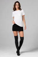 Women's Modal Pocket Sailor Crew Neck Tee - White - view 4
