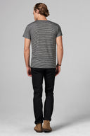 Men's Pocket Sailor Crew Neck Tee - Thin Stripe - view 4