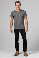 Men's Pocket Sailor Crew Neck Tee - Thin Stripe - view 3