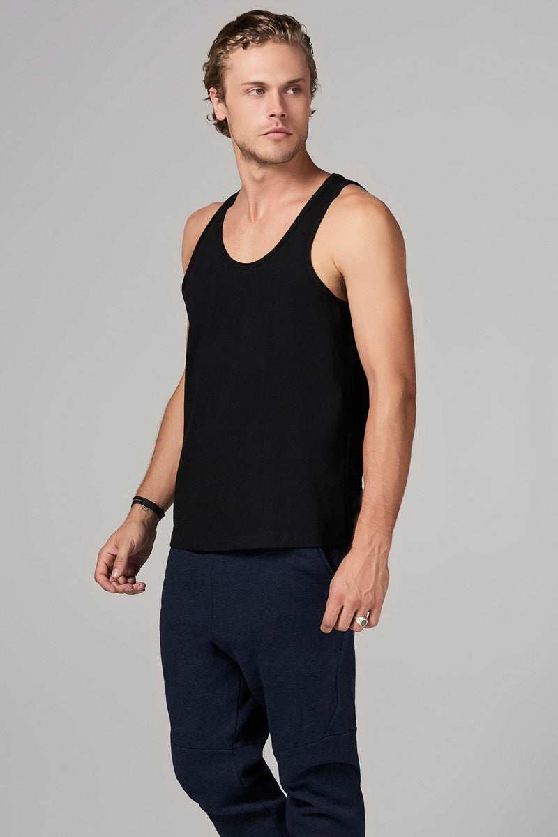 Men's Heavy Cotton Scoop Neck Tank Top