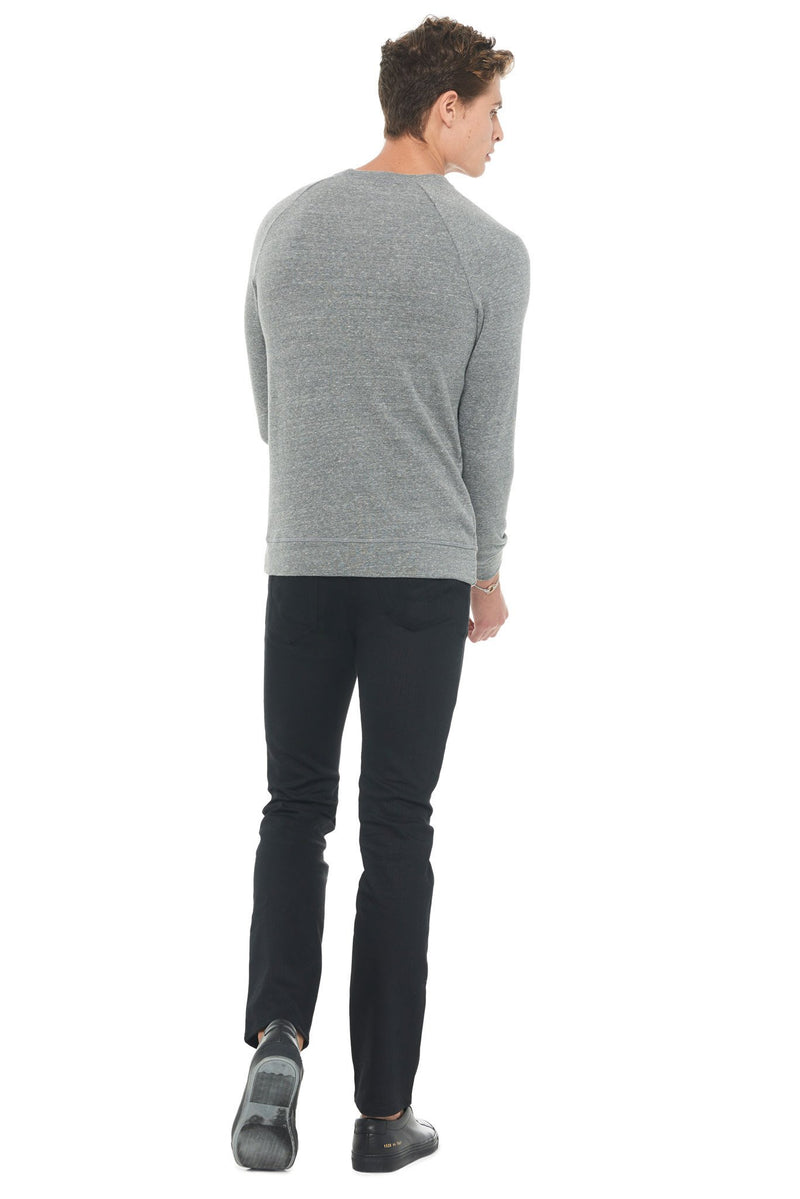 Men's French Terry Slim Fit Crew Neck Sweatshirt