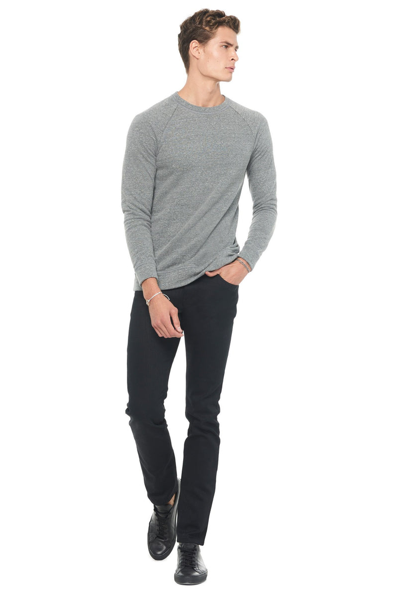 Men's French Terry Slim Fit Crew Neck Sweatshirt