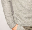 Men's Soft Knit Melange Pullover Hoodie — Mika Jaymes (view 2)